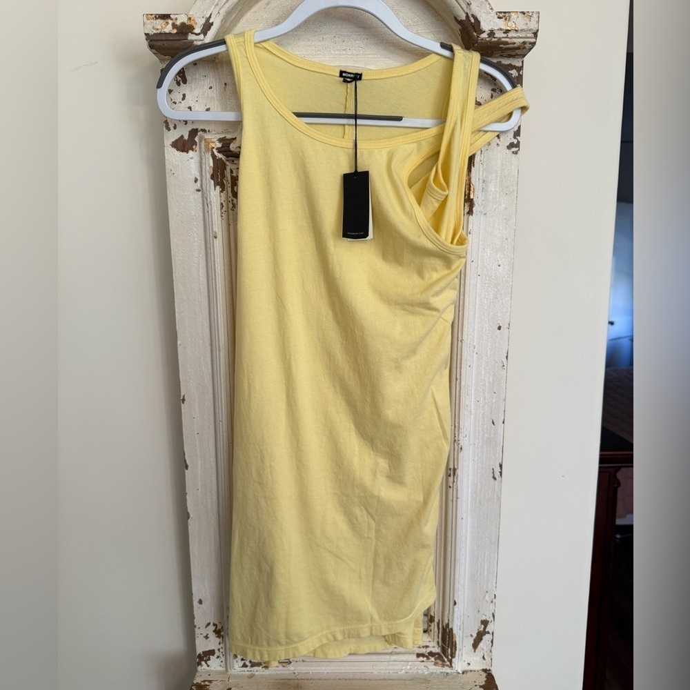 NWT Monrow Lemon Tank Dress Size XXS - Picture 3 of 7